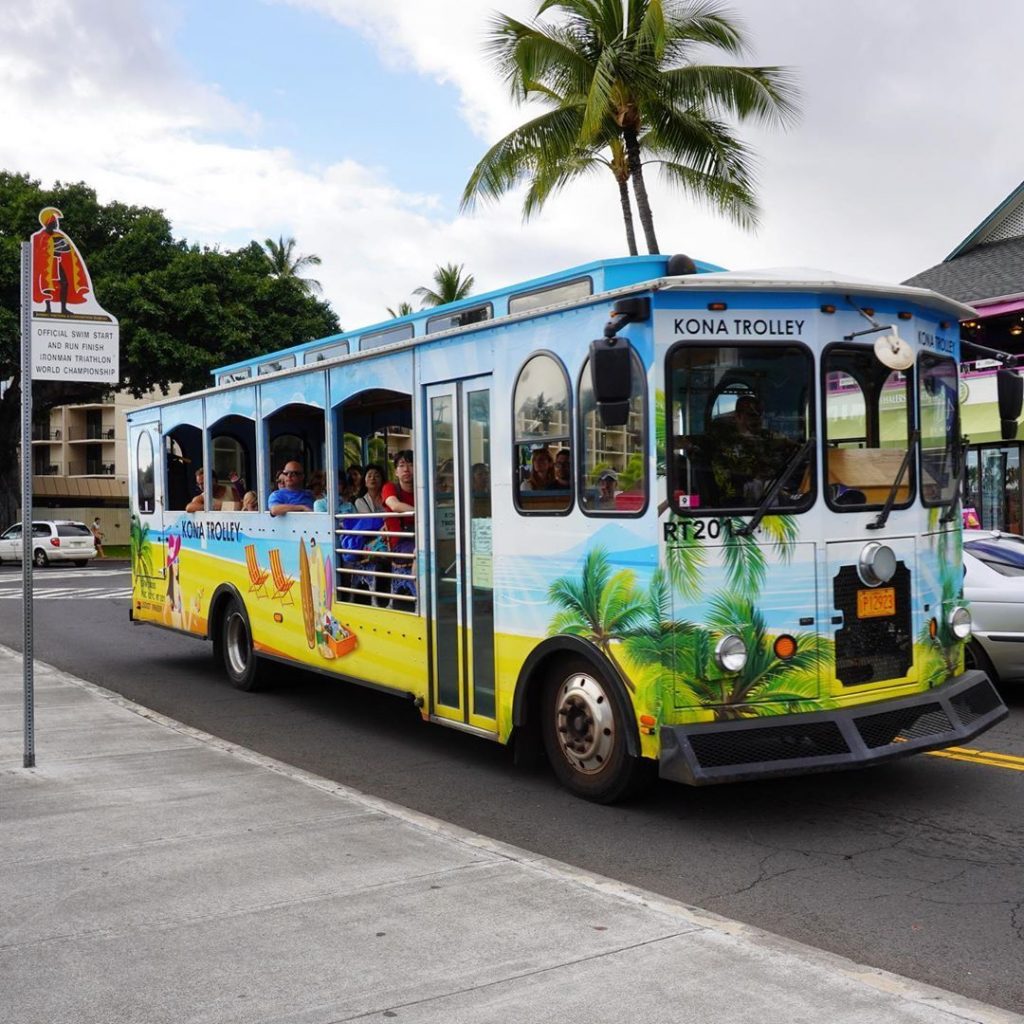 The Kona trolley operated by Hawaiʻi County Hele-On